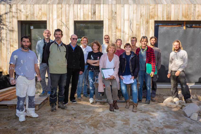 Projet de maison d'habitation par l'atelier MOS, architectes sur les terres du Golfe du Morbihan